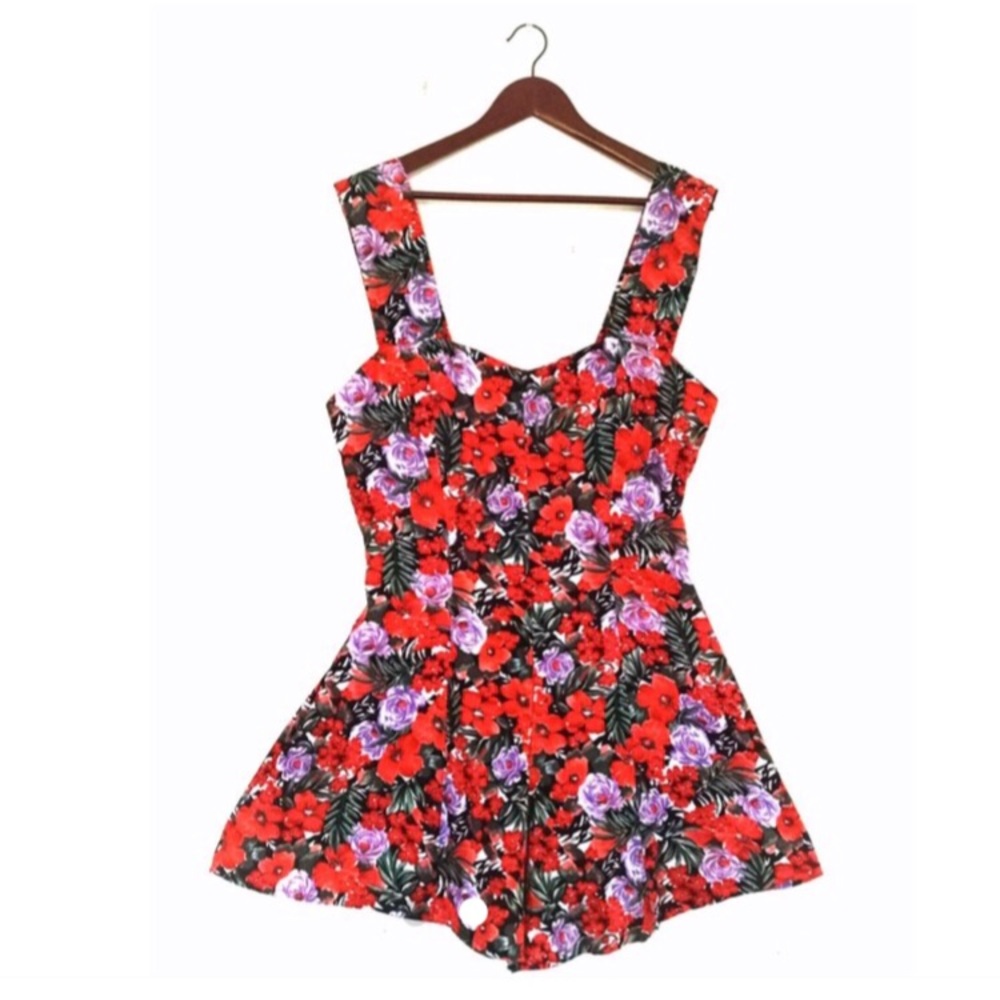 Vintage 90s Sostanza Floral Roper Size L